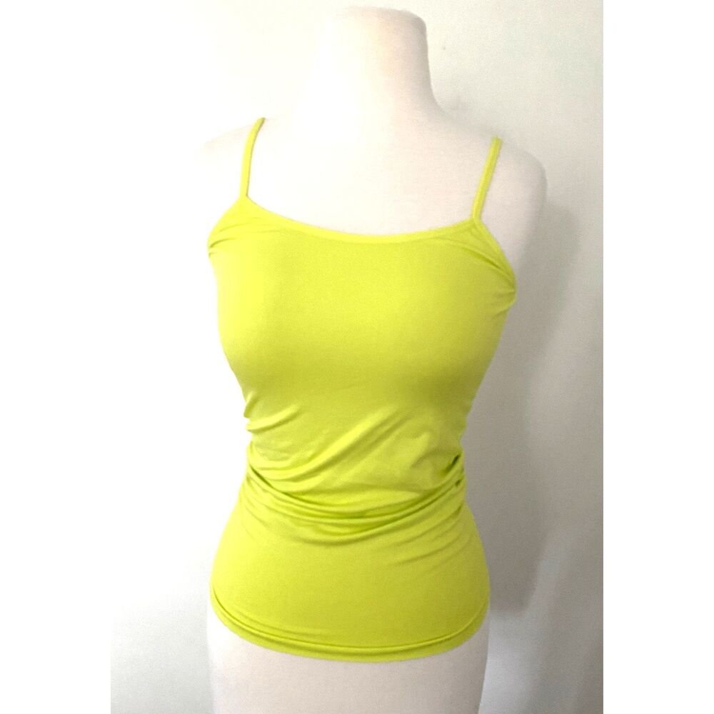 NWT La Classe Couture Lime Green Stretchy Strappy Tank Top Summer Layering M/L